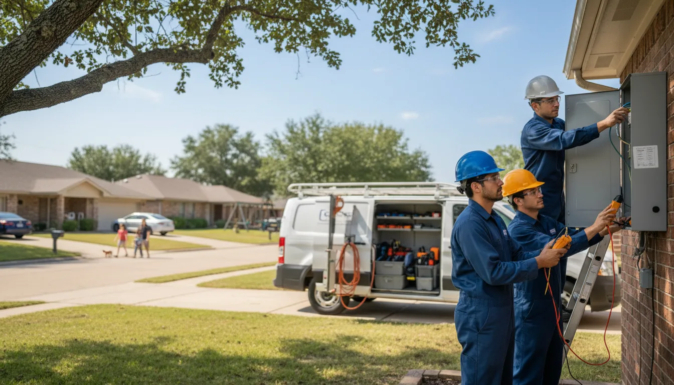 Certified electrician providing emergency electrical services in Holbrook, PA